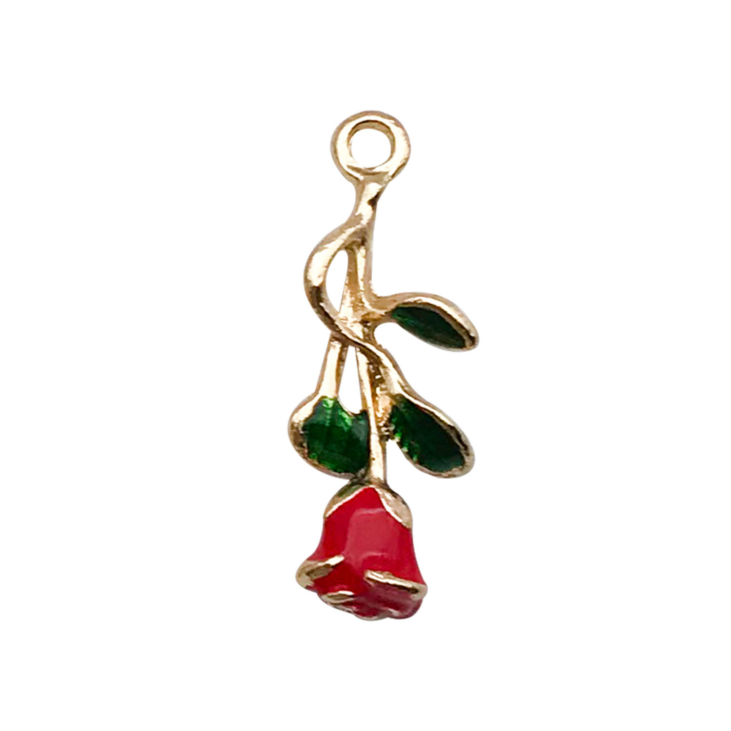 1 three-dimensional rose 27x10mm-1.4g-19016