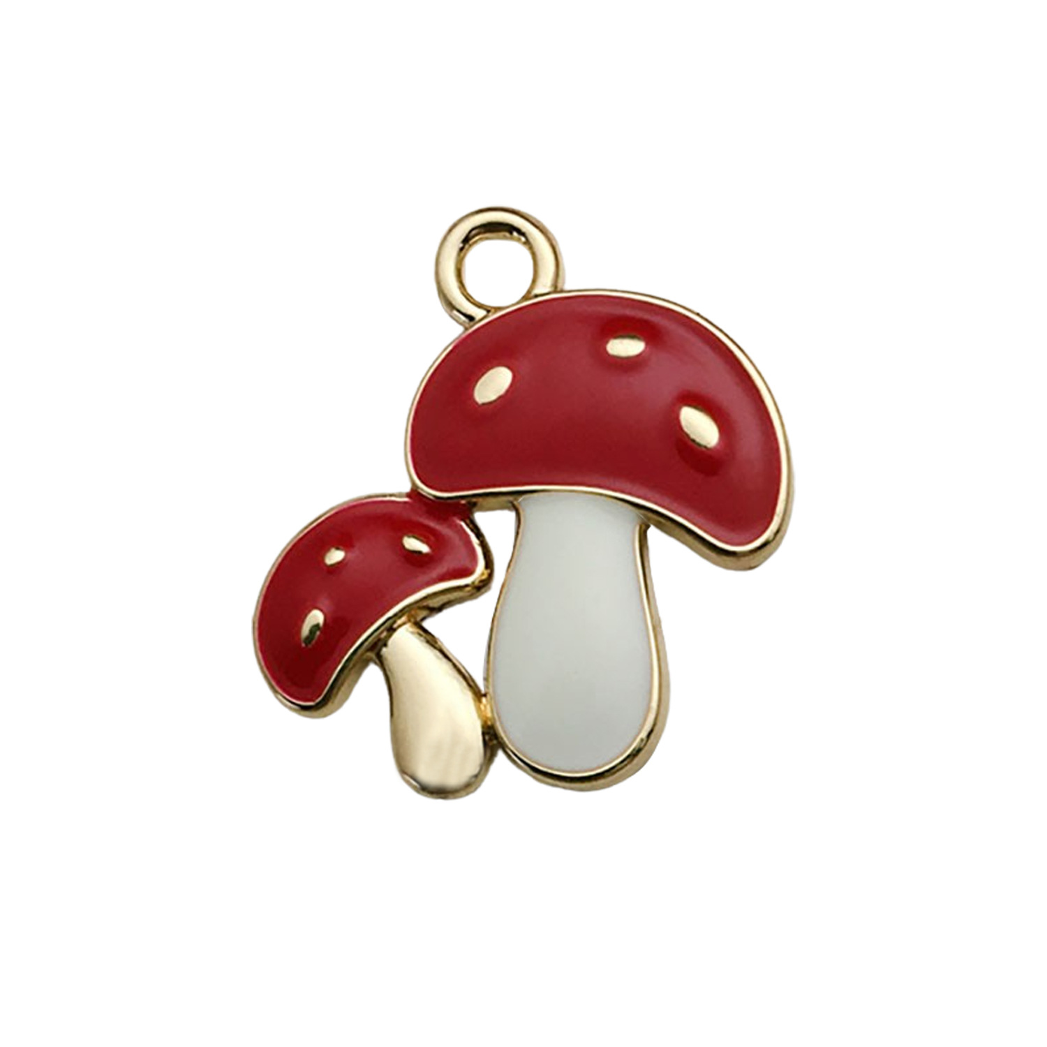 1 Halloween double mushroom 18x19mm-1.4g-17001