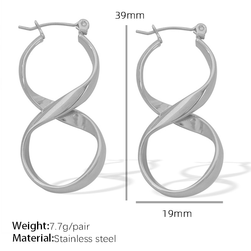 EH167 steel earrings