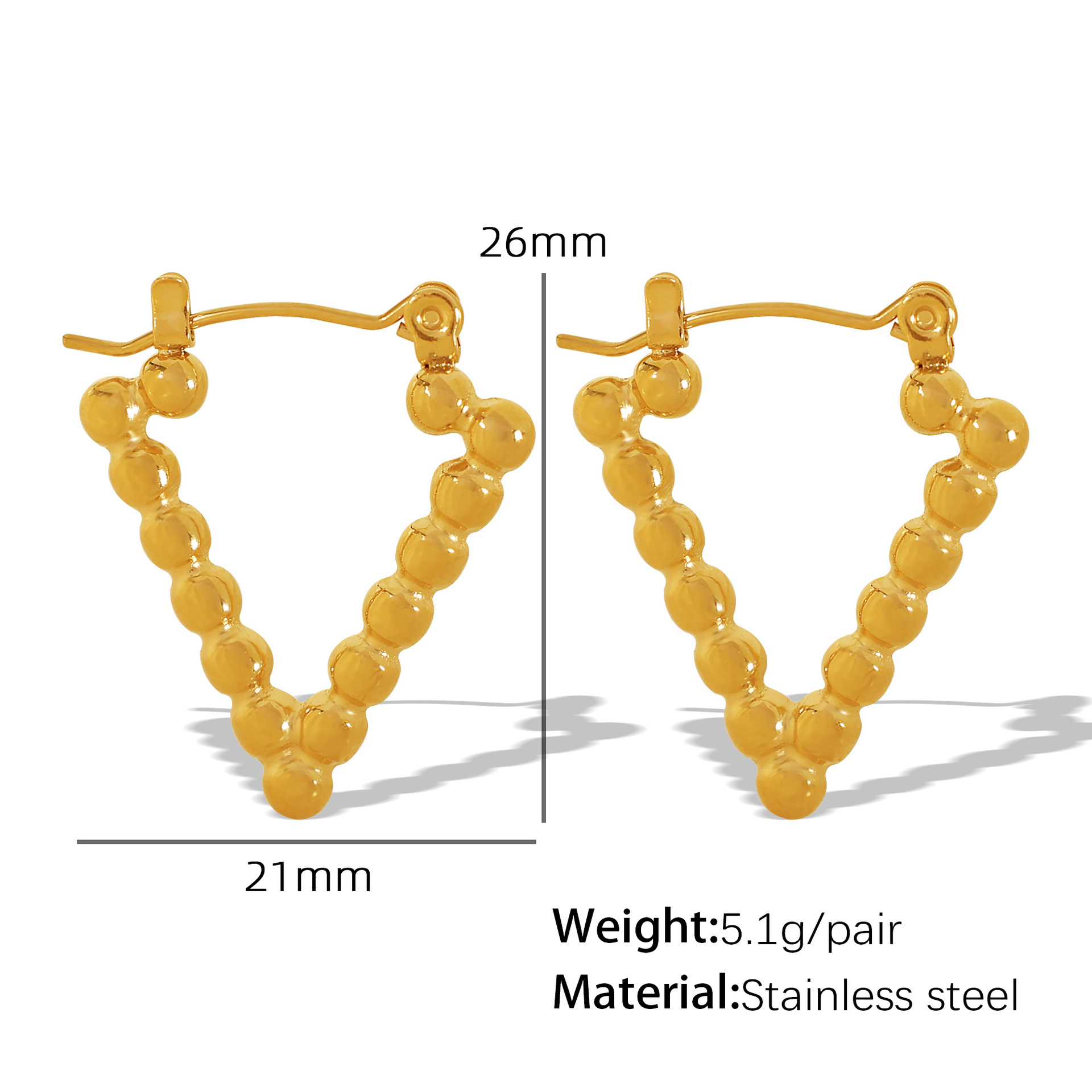 EH170 gold earrings