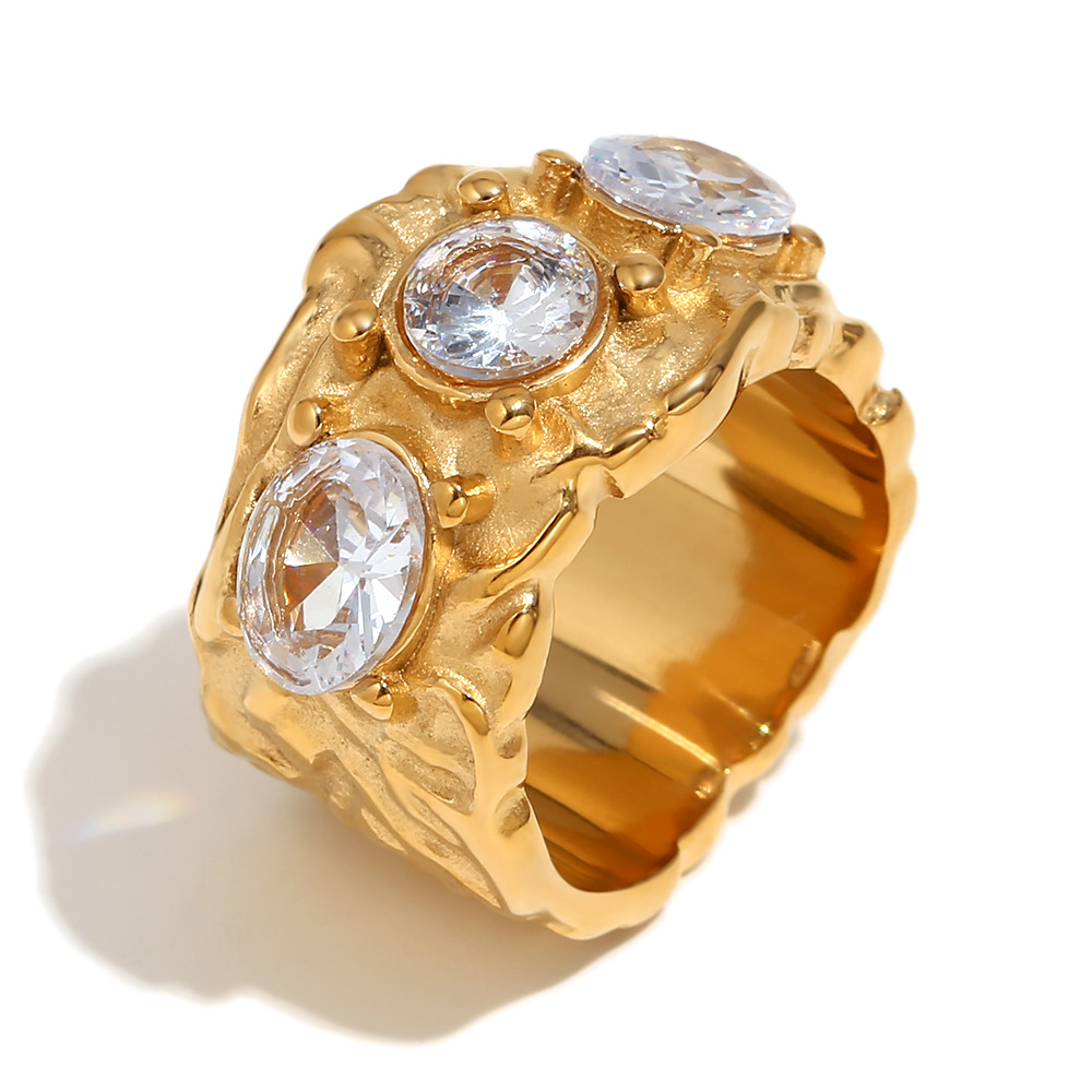 10 ring-gold and white-no. 8