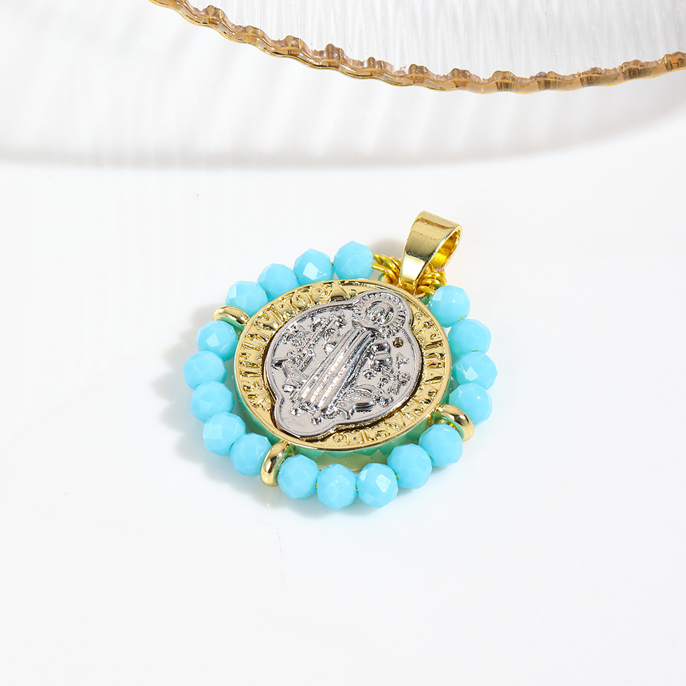 Lake blue virgin pendant