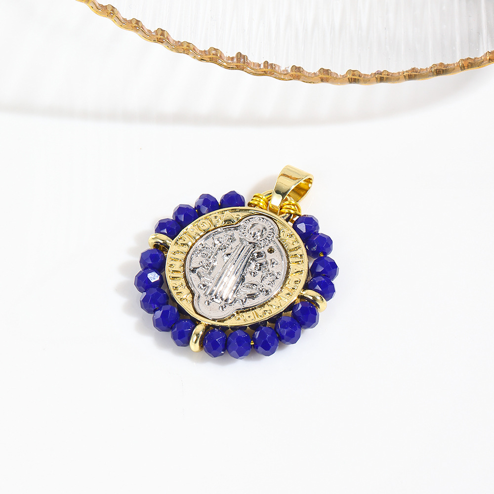 Dark blue virgin pendant