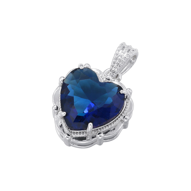 White gold blue diamond