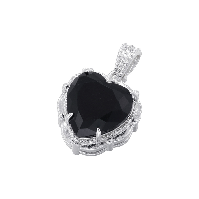 White gold black diamond