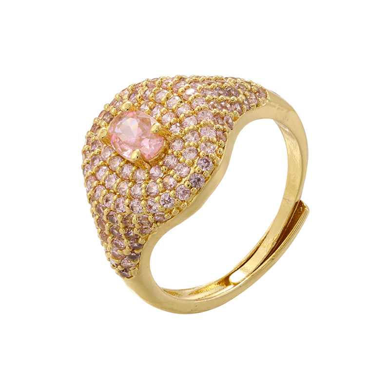 Golden pink diamond