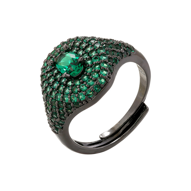 Gun Black Green Diamond