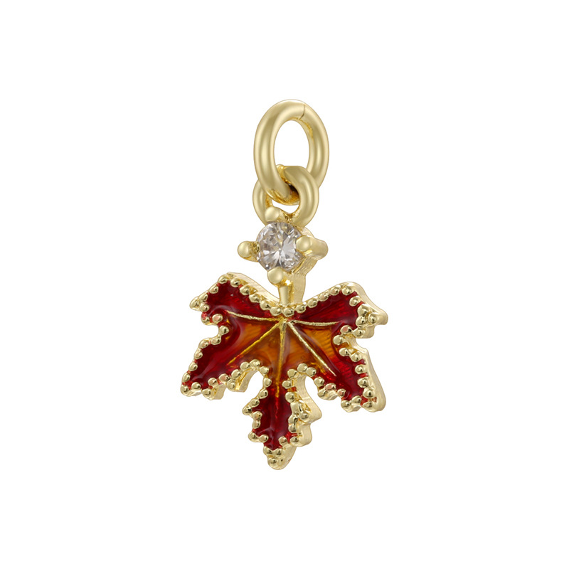 Vd1739 golden maple leaf pendant