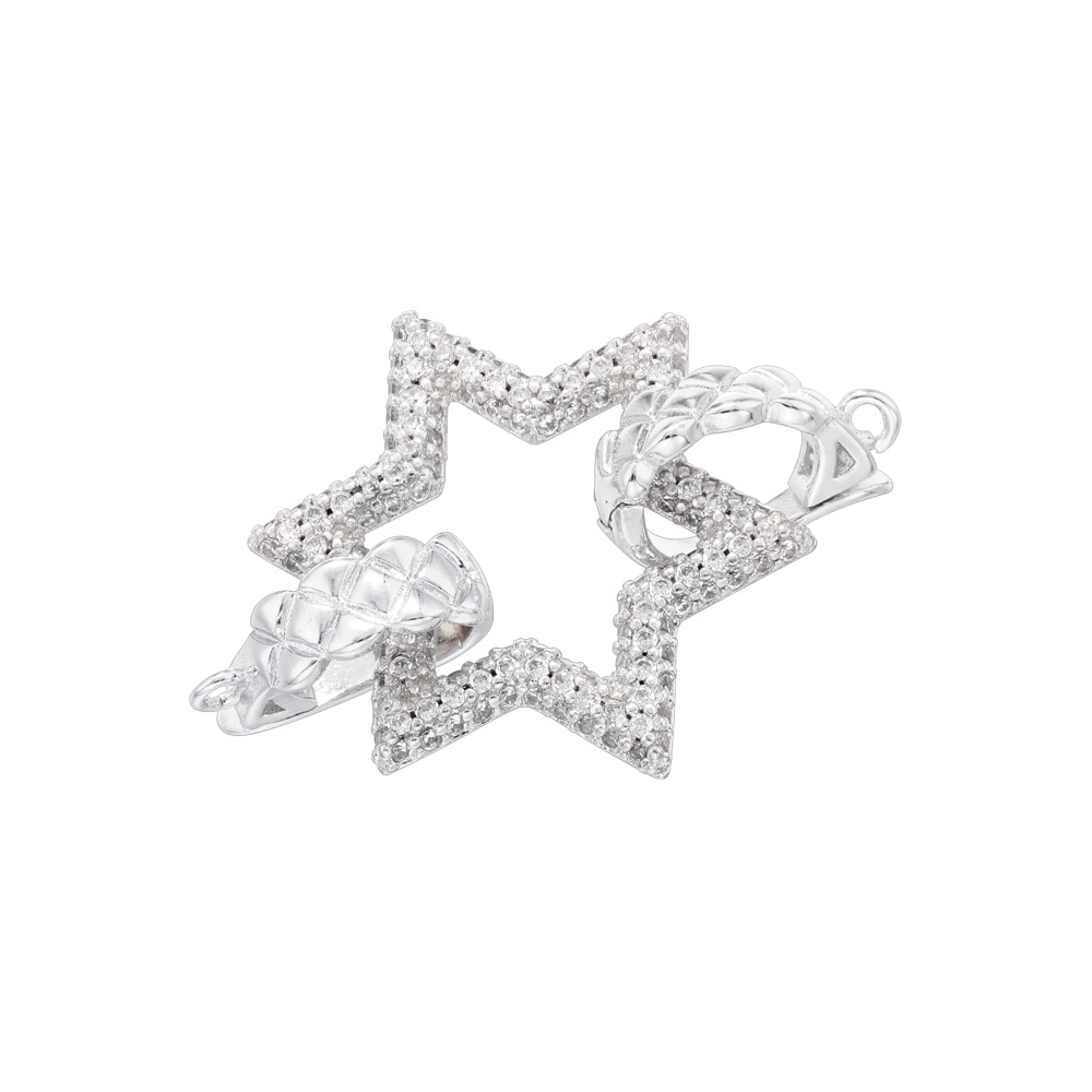 Vk273 white gold six-pointed star buckle