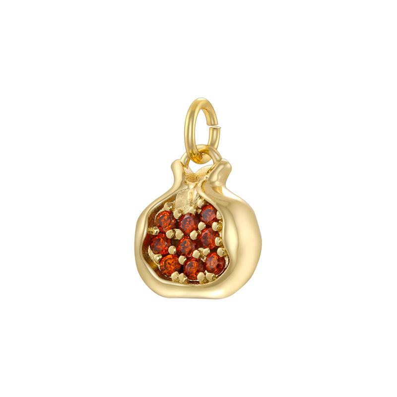 Vd1744 golden red diamond pomegranate