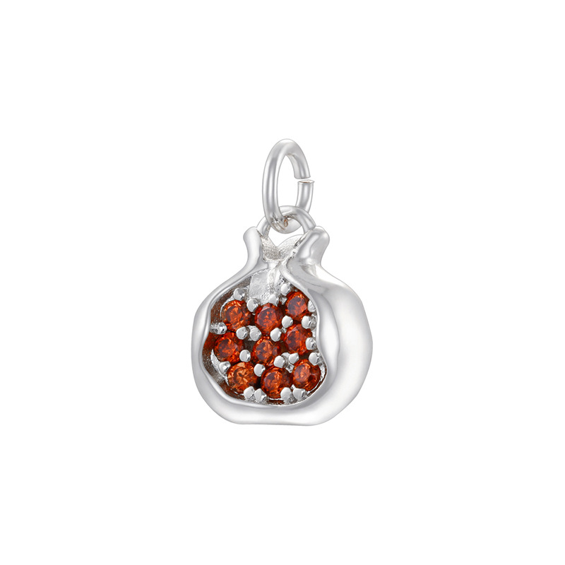 Vd1744 platinum red diamond pomegranate