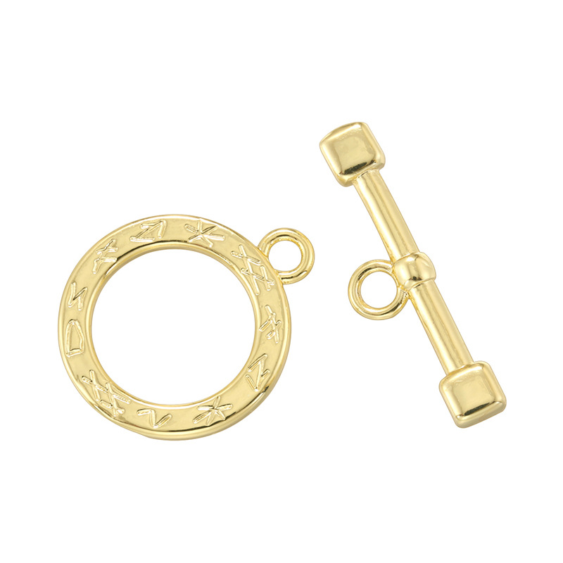 Vk281 gold circle ot buckle