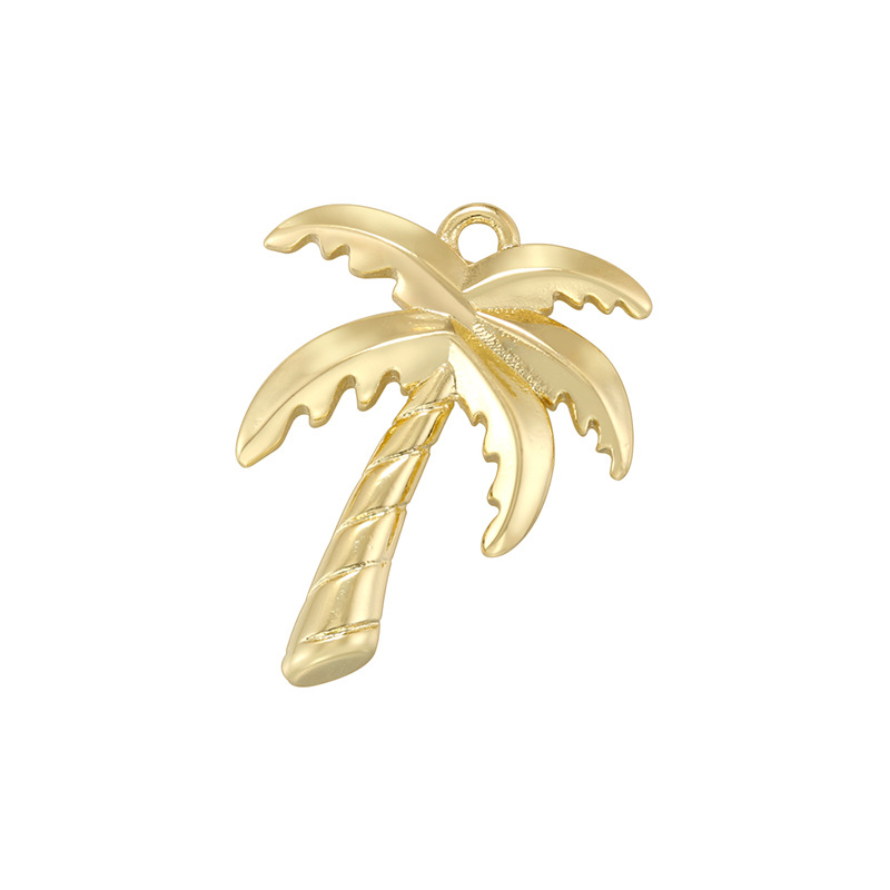 Vd1765 golden coconut tree pendant