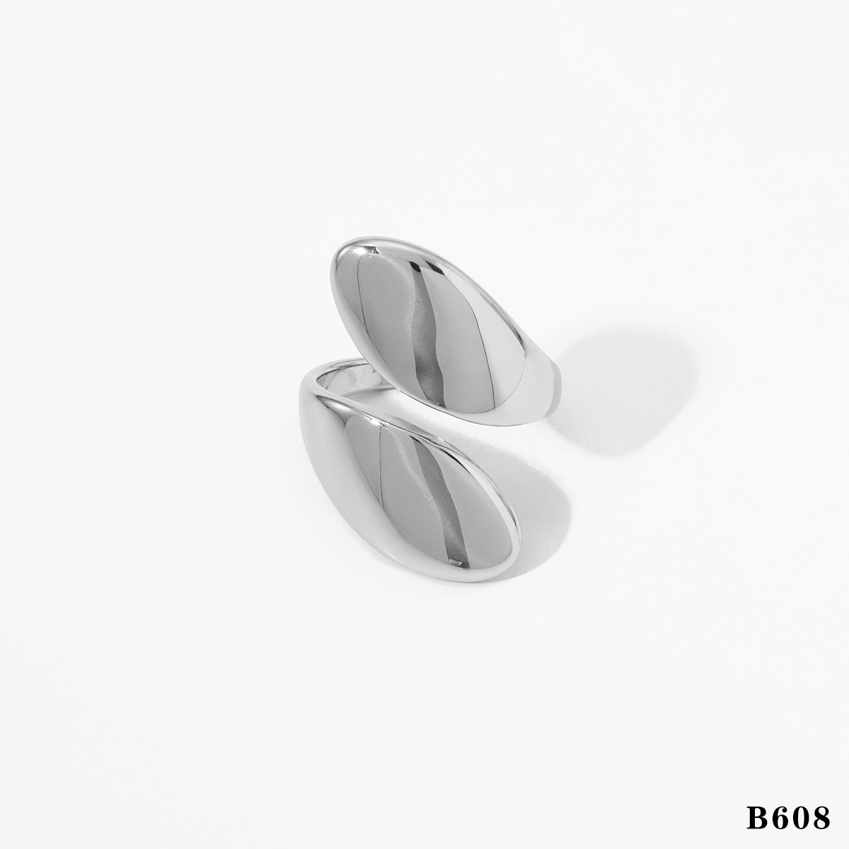 Silver ring b608