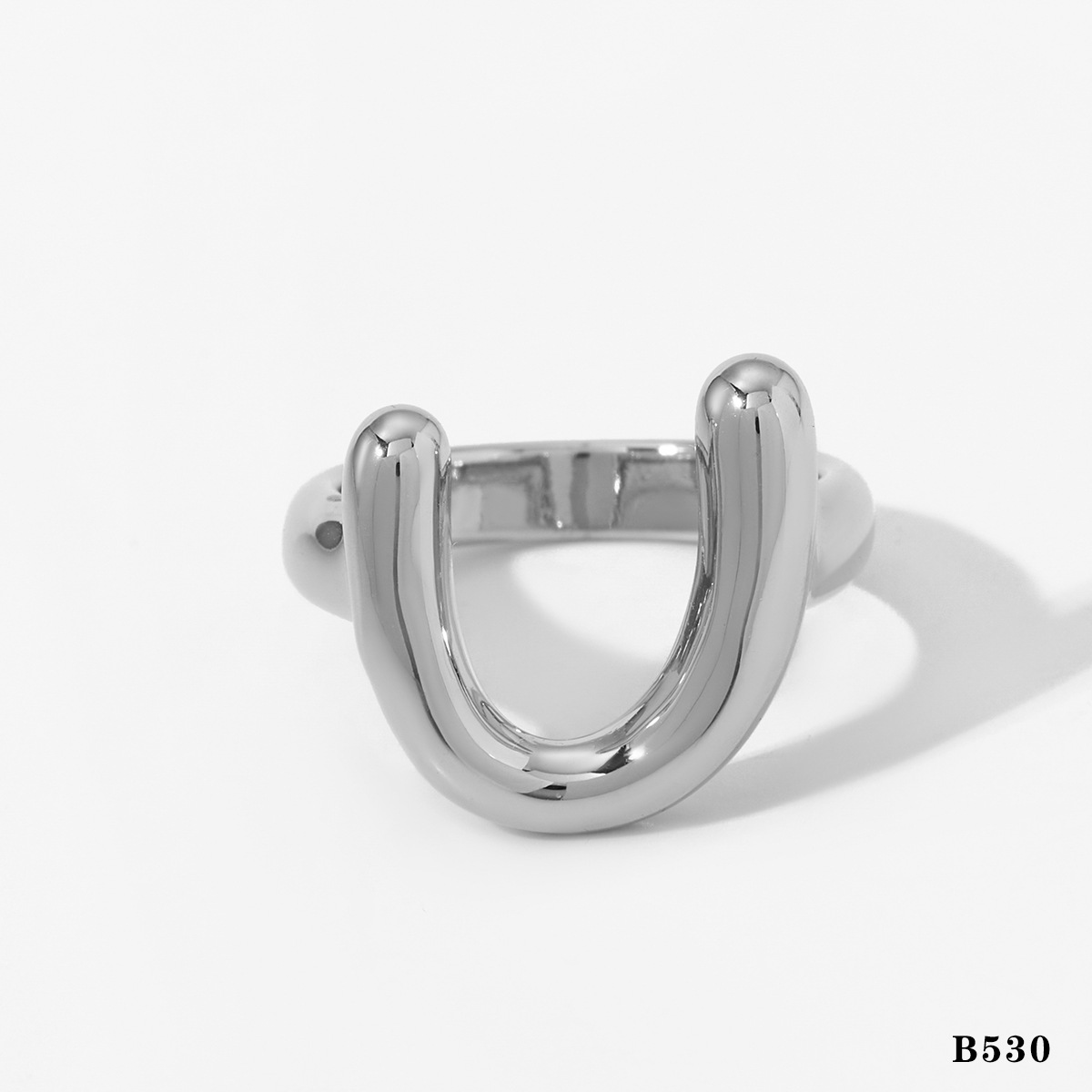 Silver ring b530