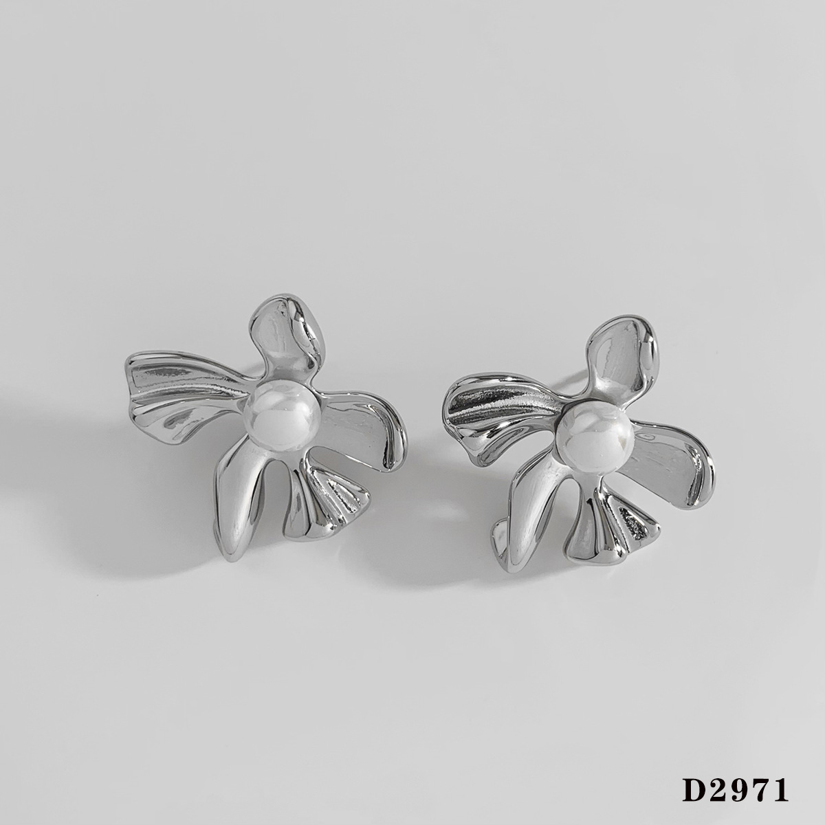 Silver earrings d2971