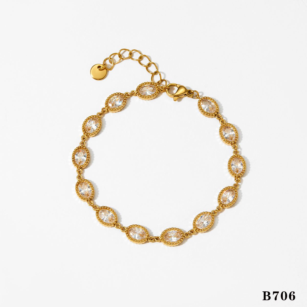 Gold bracelet b706