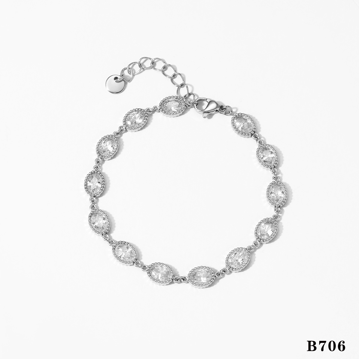 Silver bracelet b706