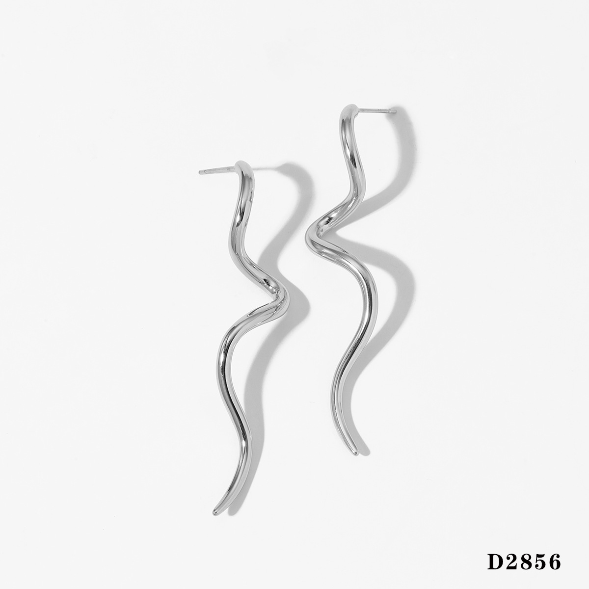 Silver earrings d2856