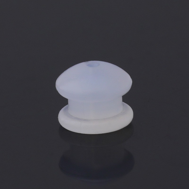 Milky white hamburger shaped ear plug (medium)