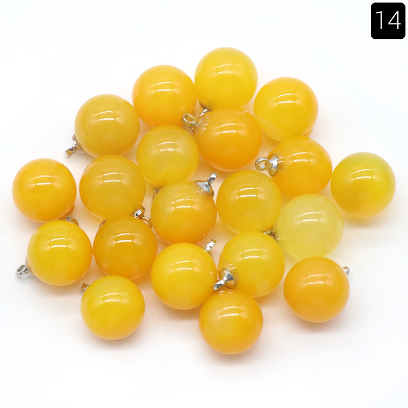 12mm Yellow Agate (pendant)