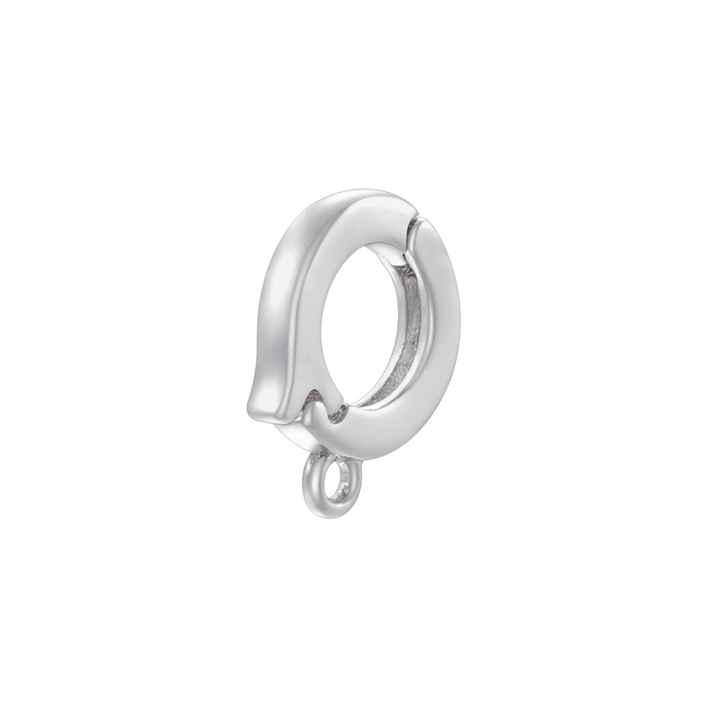 Vk251 white gold glossy ring buckle