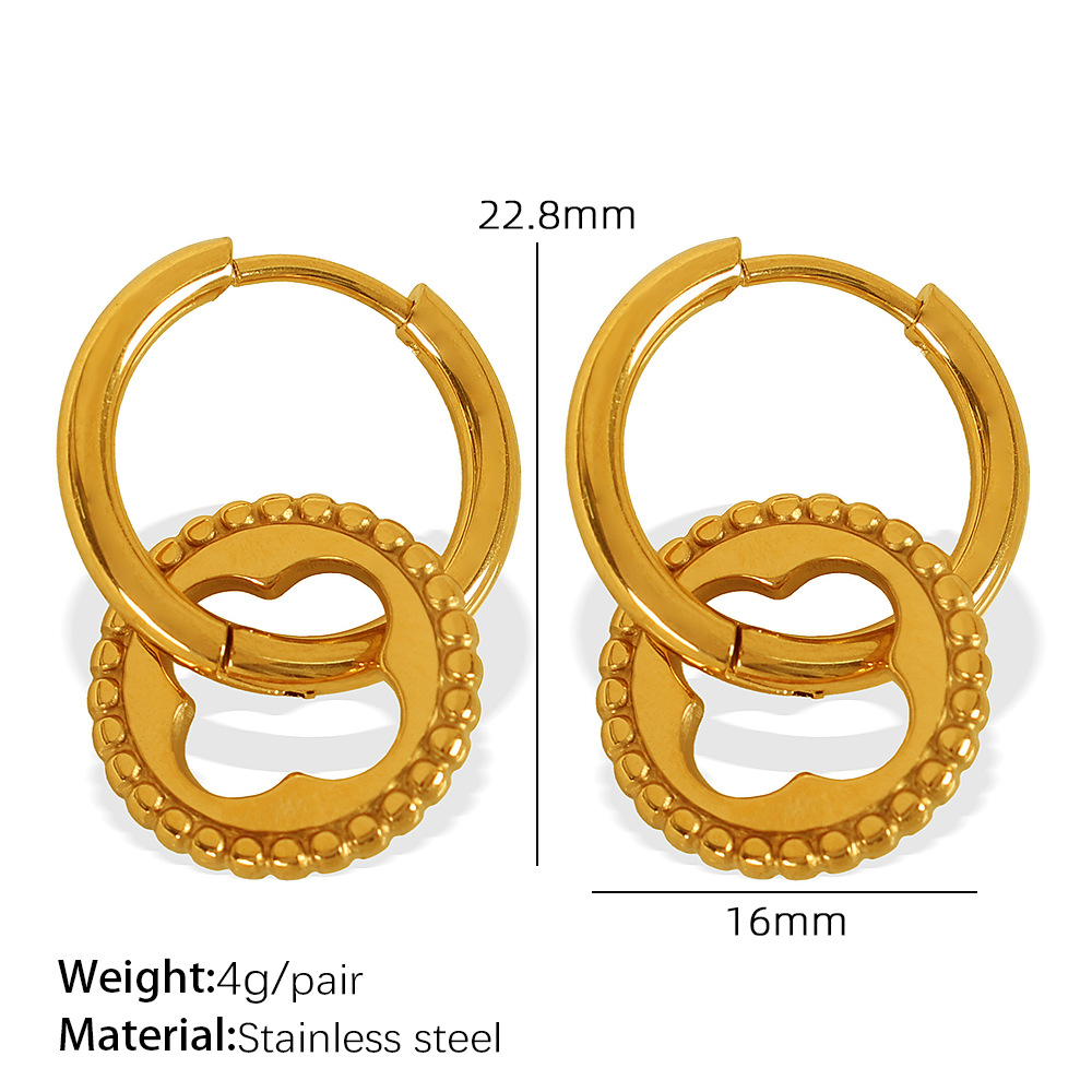 Eh697 gold earrings