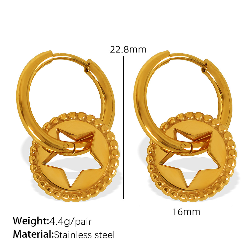 Eh698 gold earrings