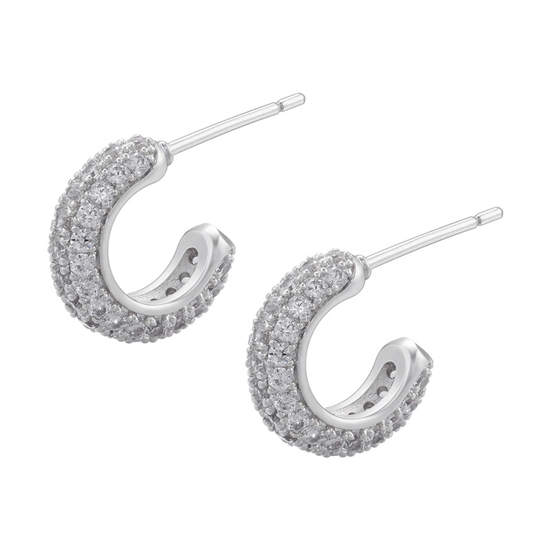 White Gold White Diamond 1 pair