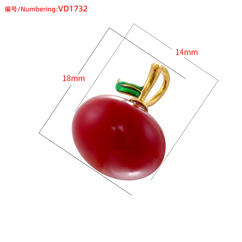 Vd1732 red medium apple