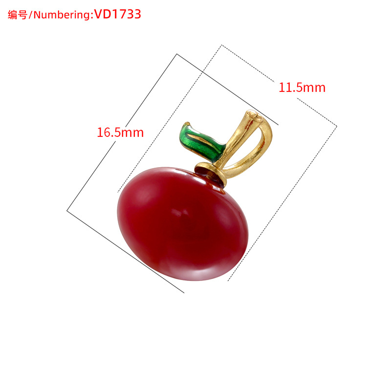 Vd1733 red trumpet apple