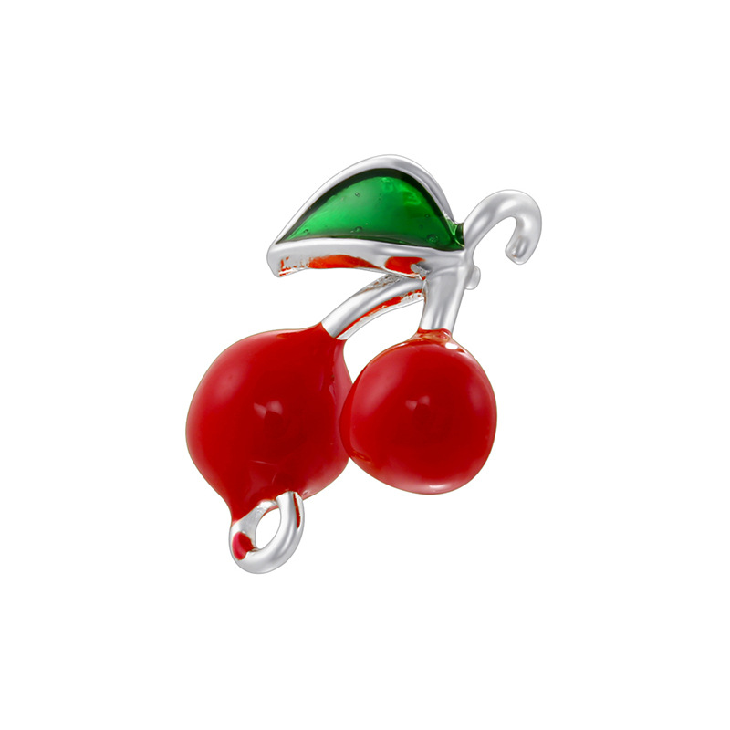 Vd1737 white gold red cherry pendant