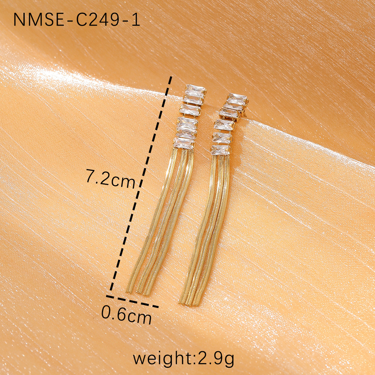 NMSE-C249-1 Gold-White Diamond