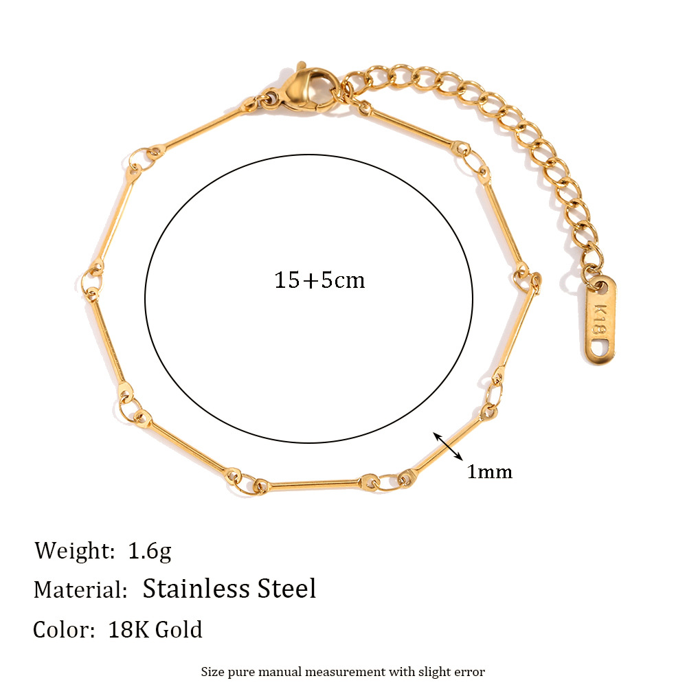 Joint chain diy handmade chain bracelet-gold