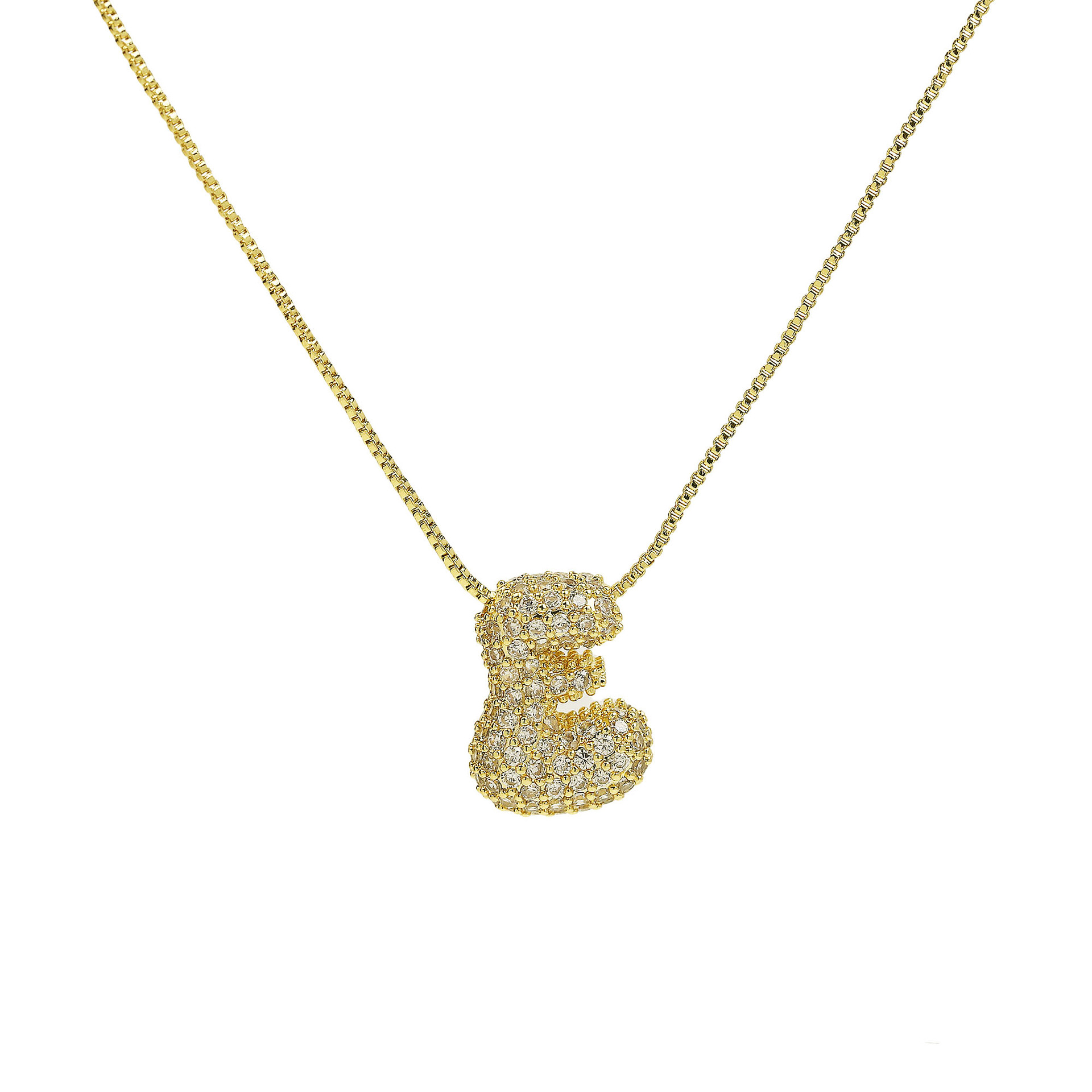 Gold necklace e