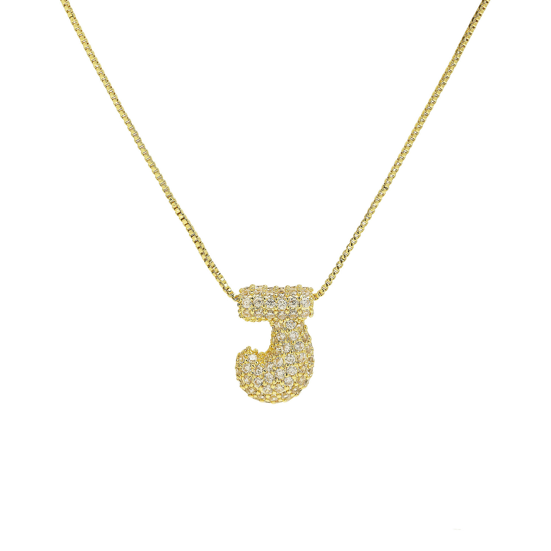 Gold necklace j