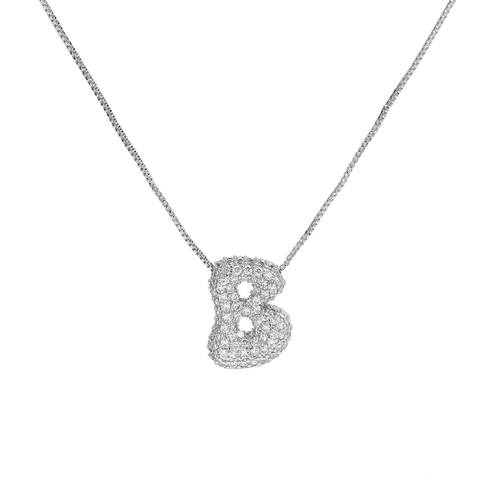 Silver necklace b