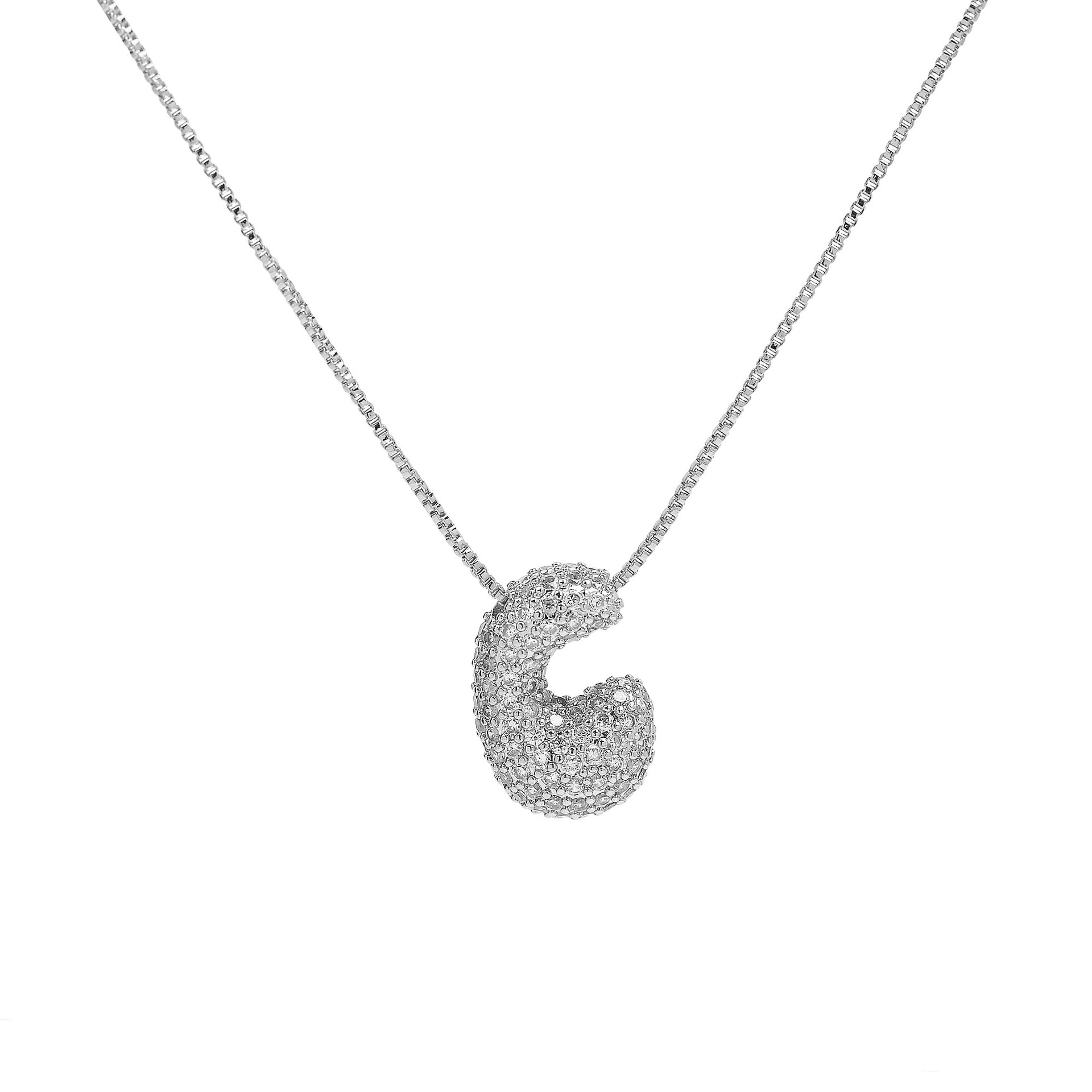 Silver necklace c