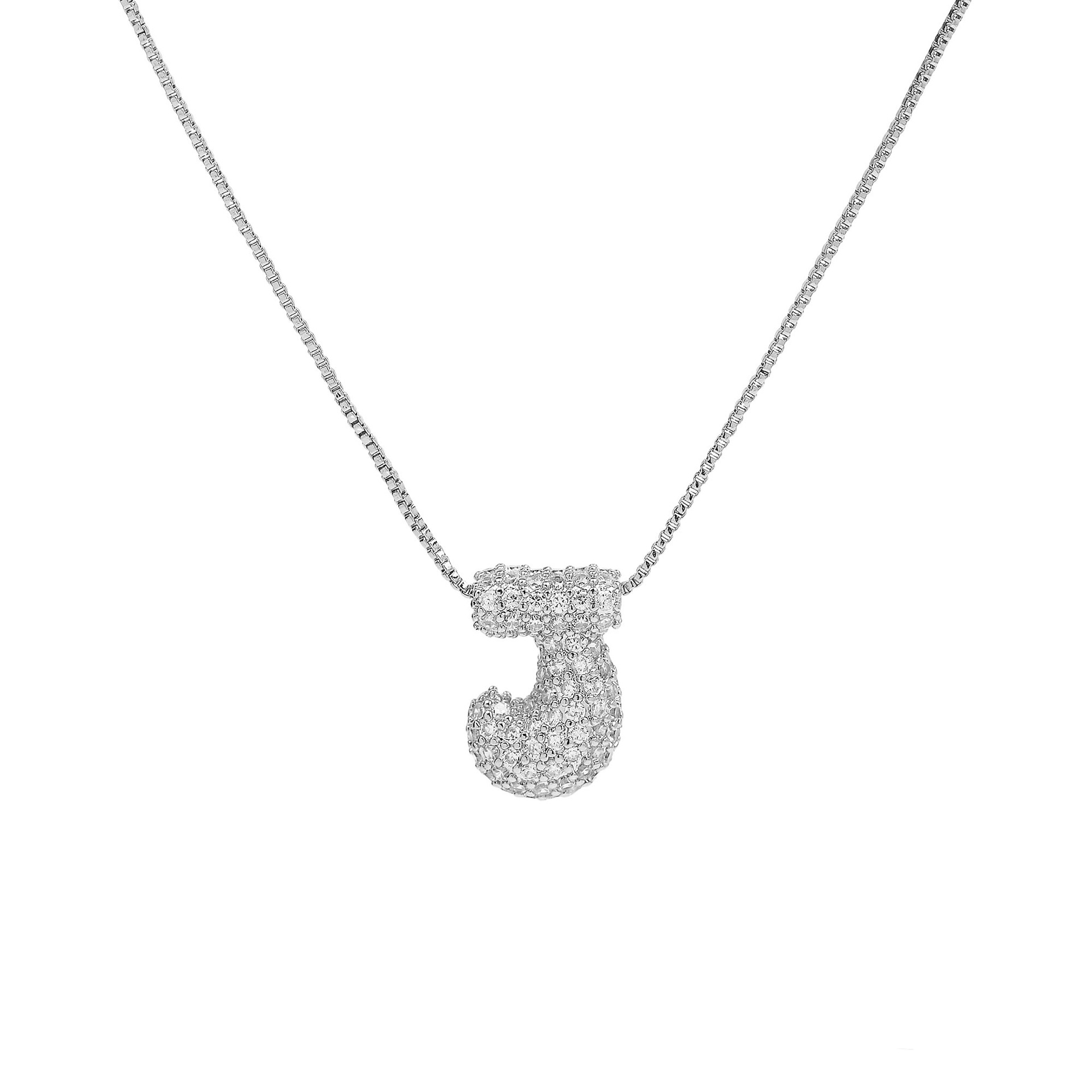 Silver necklace j