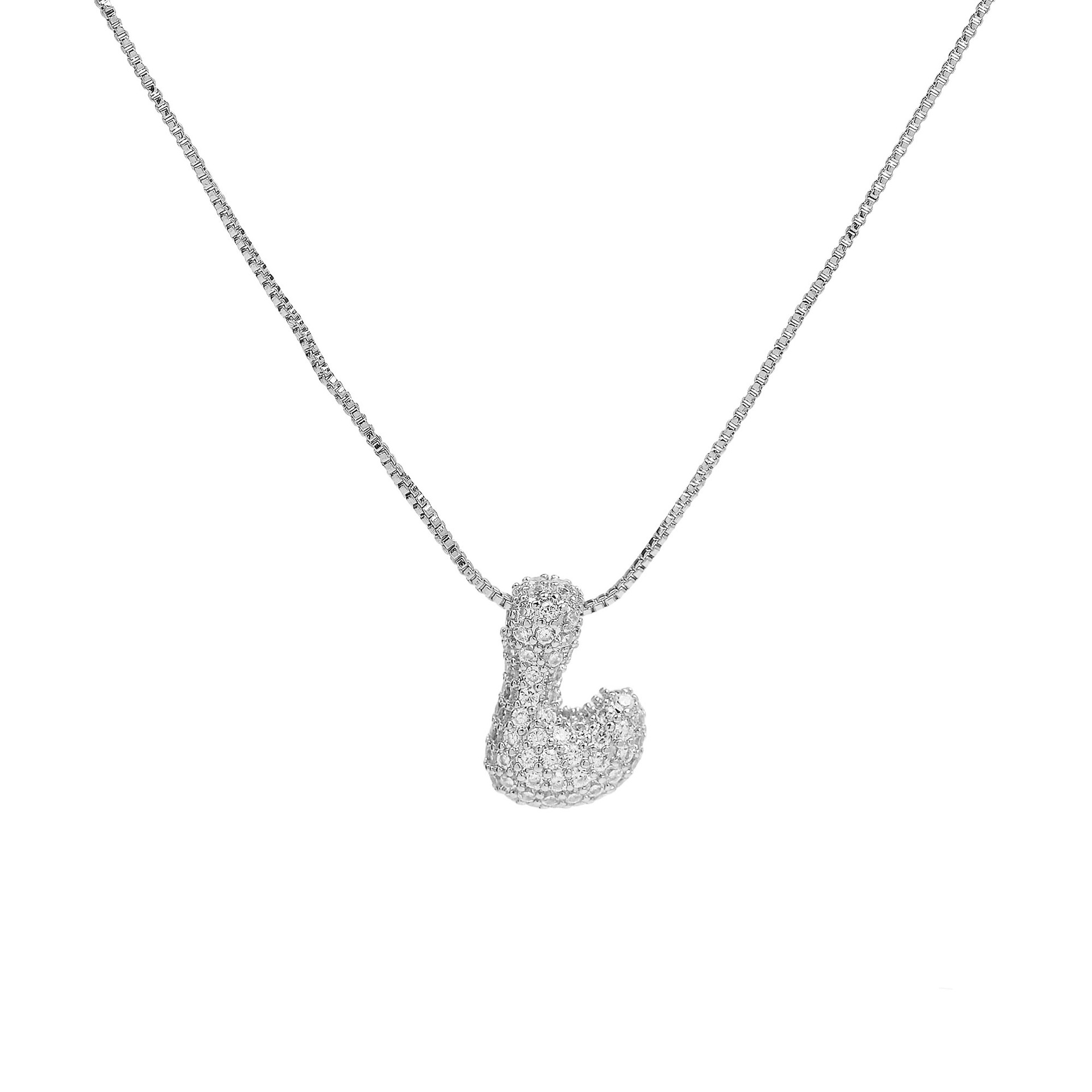 Silver necklace l