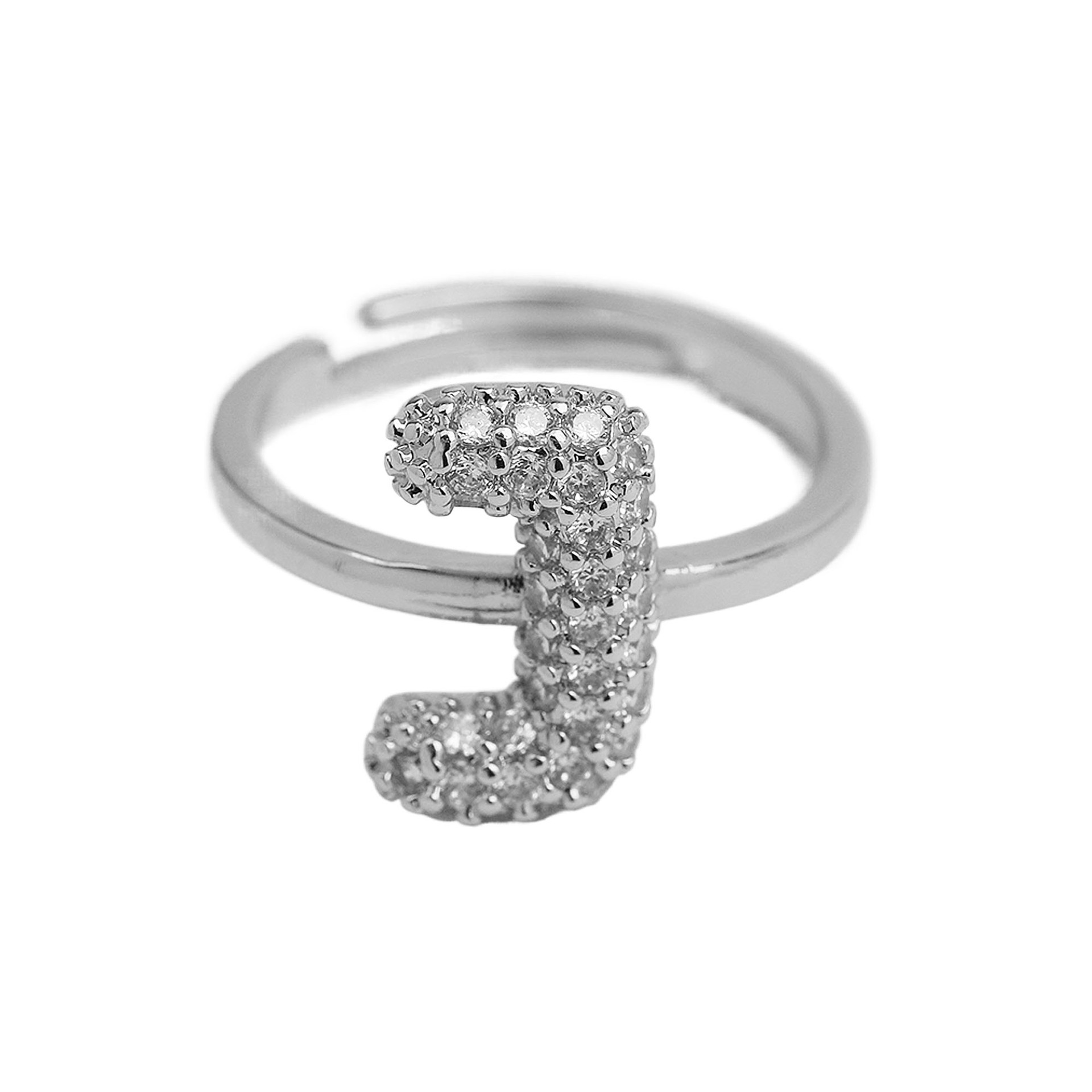 Silver ring j