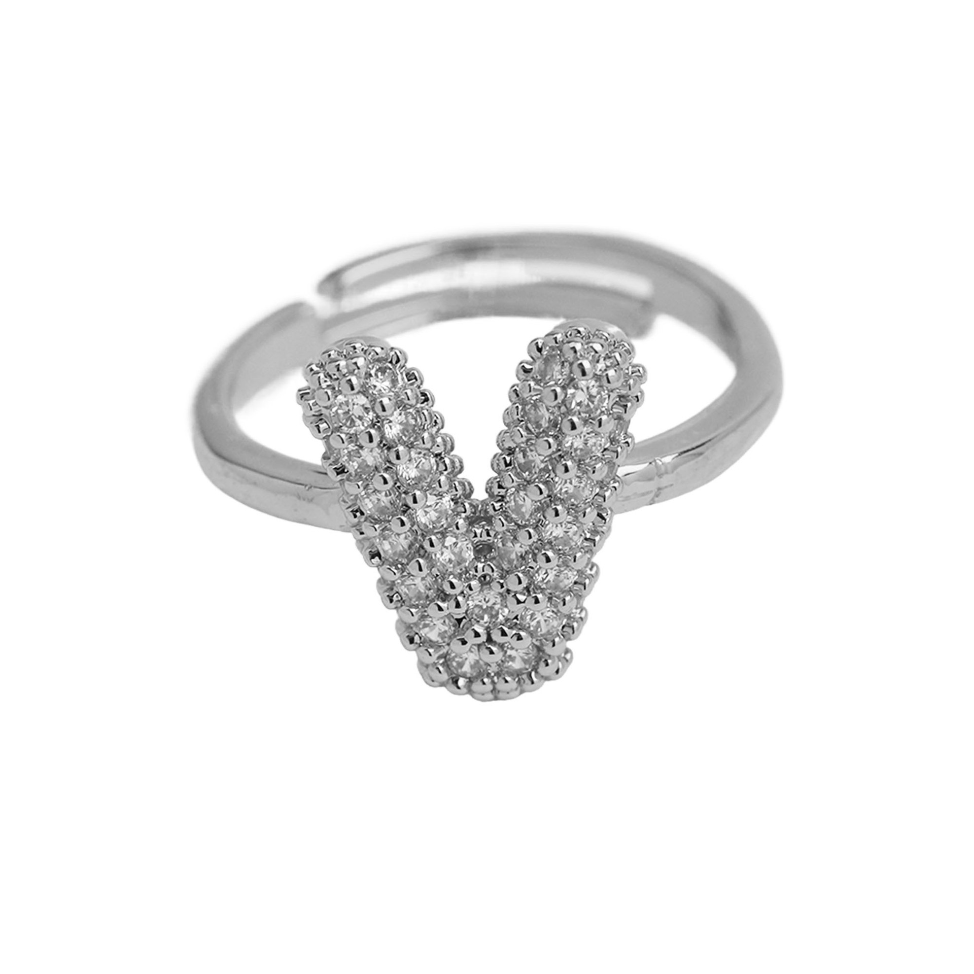 Silver ring v