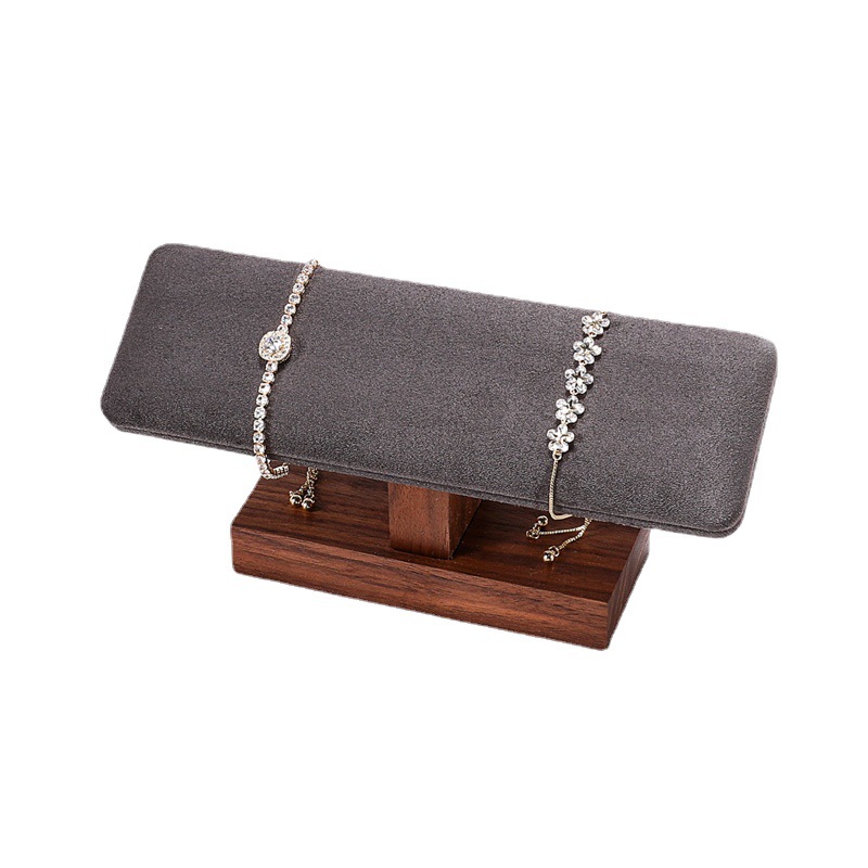 Walnut Bracelet Holder Dark Grey