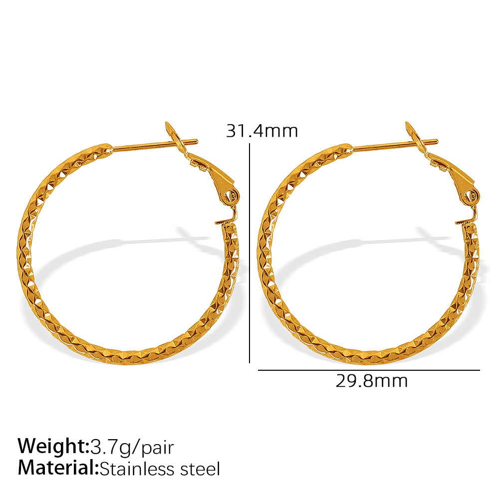 EH642 medium gold earrings