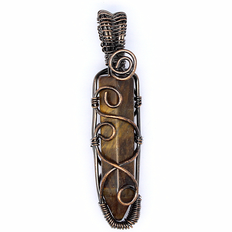 Tiger eye stone-bronze