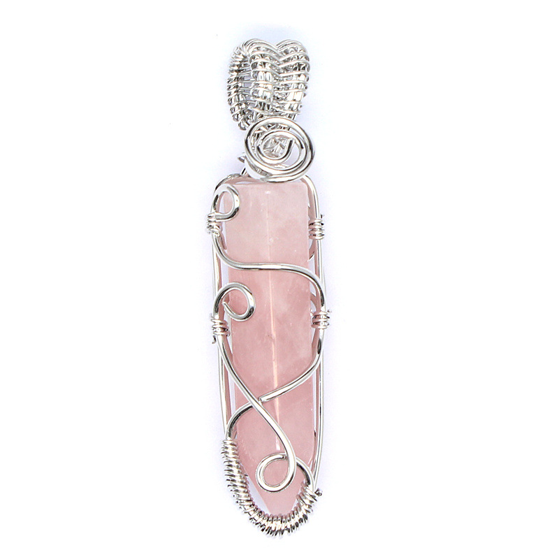 Rose quartz-silver