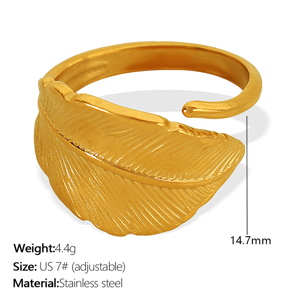 JZ48 beauty around 7# adjustable gold ring