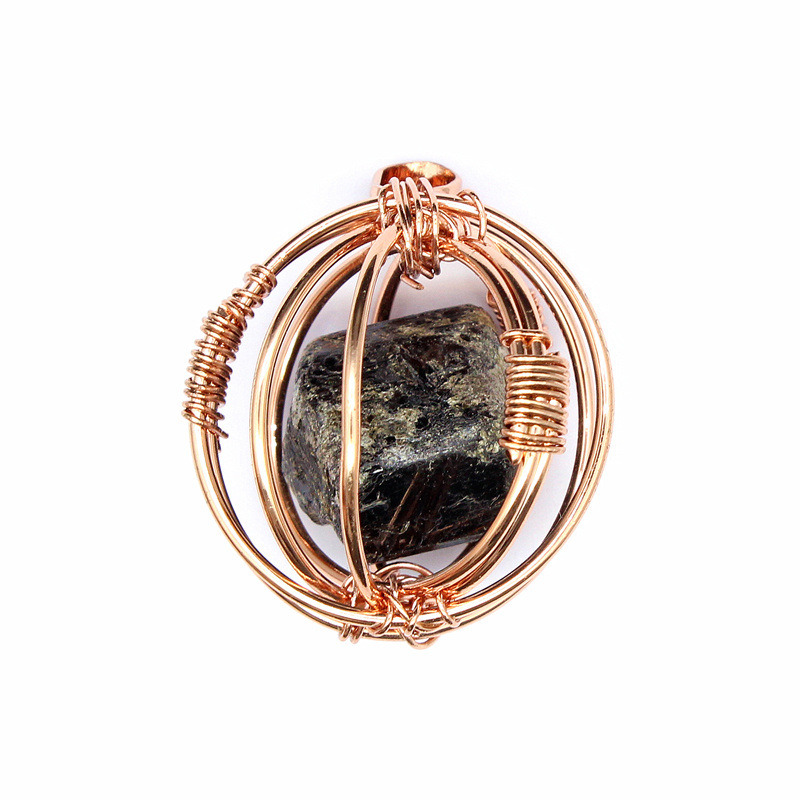 Black tourmaline (rose gold)