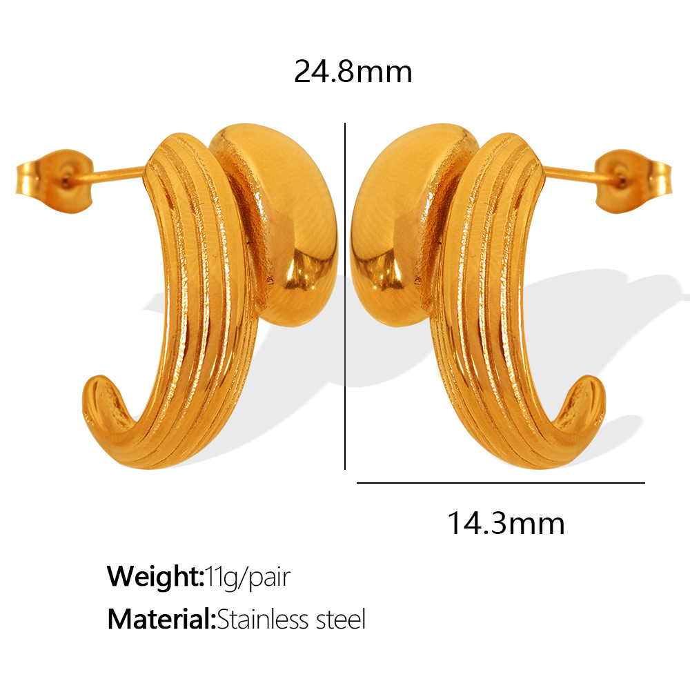 EH374 Gold Earrings