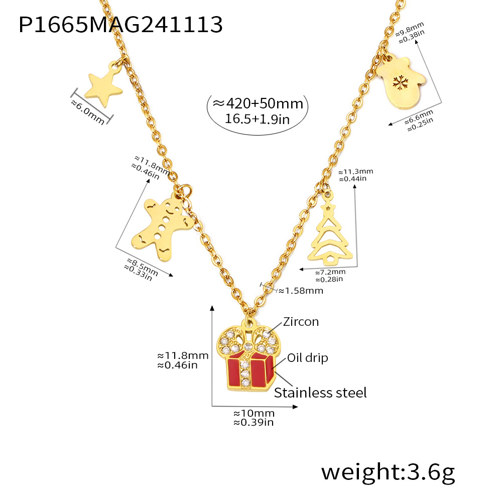 P1665-christmas gift necklace